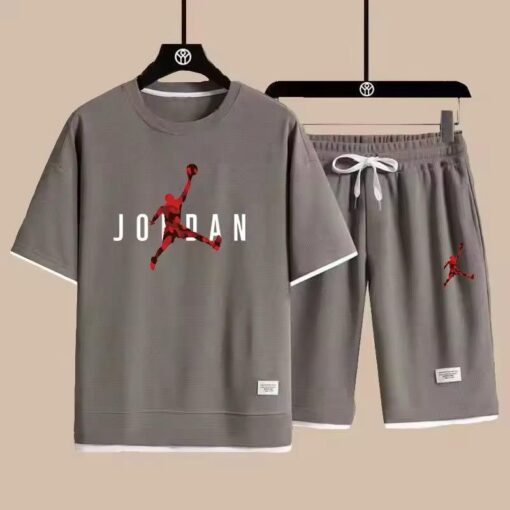 New Men's Sets Summer T-shirt Pants Set Casual Men's Clothing Fashion Suit Men's Tracksuits available in all sizes - Image 2