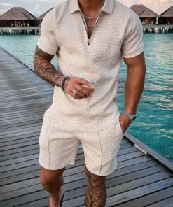 Casual Shirt New Men's Fashion Summer Shirt Shorts Set Printed available in all sizes