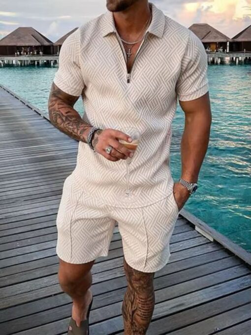 Casual Shirt New Men's Fashion Summer Shirt Shorts Set Printed available in all sizes