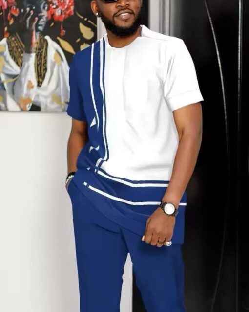 Thin Quick Drying Two-piece Set Men's 3D Printed Casual available in all sizes - Image 7