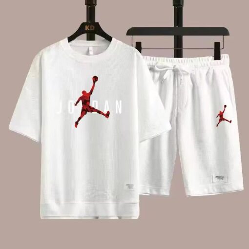 New Men's Sets Summer T-shirt Pants Set Casual Men's Clothing Fashion Suit Men's Tracksuits available in all sizes - Image 3