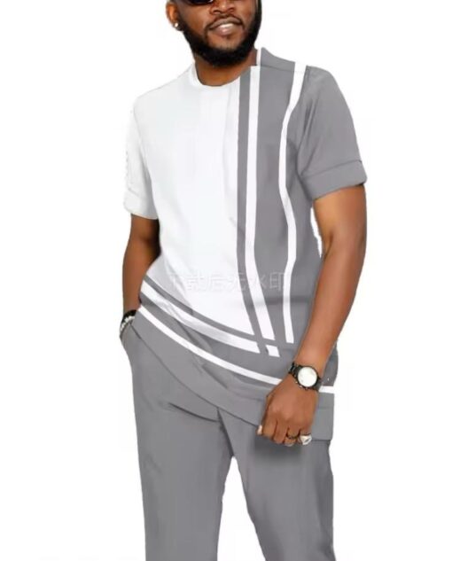 Thin Quick Drying Two-piece Set Men's 3D Printed Casual available in all sizes - Image 8
