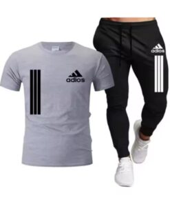 Men's Summer T-shirt Short Sleeved Long Pants Casual available in all sizes