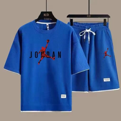 New Men's Sets Summer T-shirt Pants Set Casual Men's Clothing Fashion Suit Men's Tracksuits available in all sizes - Image 4